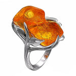 Amber stenen ring