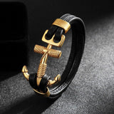 Anker armband goud