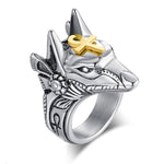 Anubis wolf ring