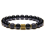 Armband met onyx kralen