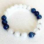 Blauwe maansteen armband