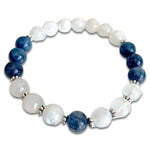 Blauwe maansteen armband