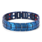 Blauwe magnetische armband