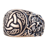 Bronzen Odin hoornen ring