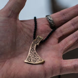 Bronzen Viking bijl ketting