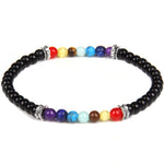 Chakra armband zwarte onyx