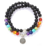 Chakra Lava stenen armband