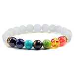 Chakra witte parel armband