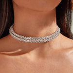 Choker ketting met diamant