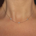 Choker oog ketting