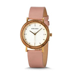 Delicate houten horloge