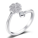 Diamanten bloem ring