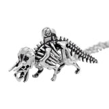 Dinosaurus skelet Triceratops hanger ketting