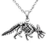 Dinosaurus skelet Triceratops hanger ketting