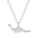 Diplodocus zilveren ketting