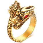 Draak ring goud