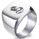 Draak ring staal