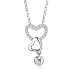 Drievoudige hart ketting