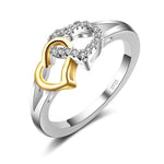 Dubbele hart ring