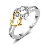 Dubbele hart ring