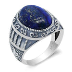 Echte lapis lazuli stenen ring