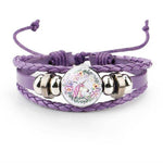 Eenhoorn leren armband