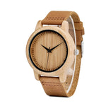 Eenvoudige houten horloge