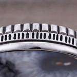 Eenvoudige zilveren bangle armband