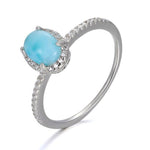 Fijne Larimar ring