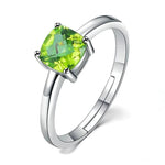 Fijne peridot ring