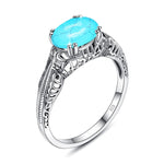 Gedurfde turquoise ring