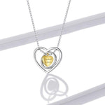 Gegraveerde hart ketting