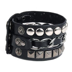 Gotische leren armband