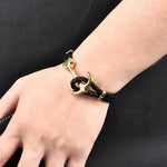 Gouden anker armband