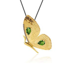 Gouden diopside vlinder ketting