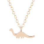 Gouden Diplodocus dinosaurus ketting