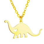 Gouden Diplodocus ketting