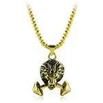 Gouden ketting met leeuw