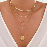 Gouden kruis ketting