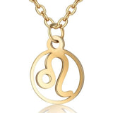 Gouden Leo Astrologische ketting