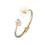 Gouden margriet bloem ring