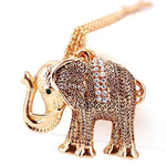 Gouden olifant hanger