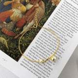 Gouden parel ketting