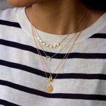 Gouden zon hanger ketting