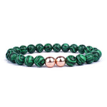 Groene parel malachiet armband