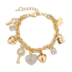 Hart armband goud