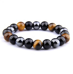 Hematiet Obsidiaan Tijgeroog Armband