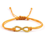 Infinity armband licht oranje