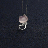 Kat ketting roze