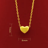 Kleine gouden hart ketting